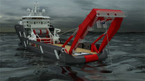 hoisting A frame for oceanographic research vessels  Norwegian Deck Machinery