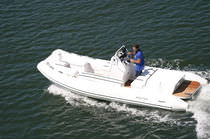 inflatable boat : equipped rigid inflatable tender (jet propulsion, center console) 20 CATAMARAN IO Nautica Ribs