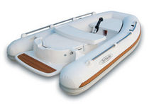 inflatable boat : equipped rigid inflatable tender (jet propulsion, center console)  Aermarine
