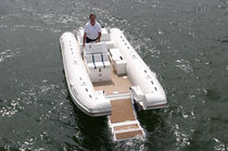 inflatable boat : equipped rigid inflatable tender (jet propulsion, side console) 24 CATAMARAN IO Nautica Ribs