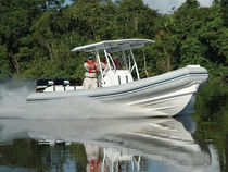 inflatable boat : equipped rigid inflatable tender (outboard, twin engine, center console, T-Top) RAIDER 850 Duarry