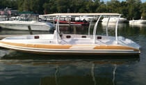 inflatable boat : equipped rigid inflatable yacht tender (in-board, center console, T-Top) LC 25 Nautica Ribs