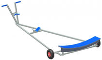 launching trolley for sailing dinghies (galvanised steel)  Devoti Sailing