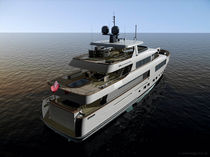 luxury yacht : flybridge super-yacht (steel, tri-deck, explorer) 35.5 Fifth Ocean Yachts