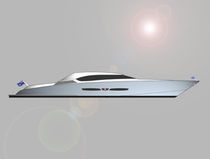 luxury yacht : planing hull super-yacht (semi-custom) 125' Trinity Yachts