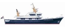 luxury yacht : trawler super-yacht (composite) EXPEDITION Farmont Yachts