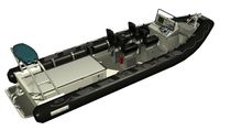 military boat : rigid inflatable boat (jet propulsion, center console) PATROL 7,5 JET Euro Offshore - Blue Spirit