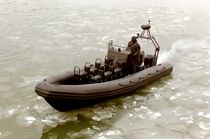military boat : rigid inflatable boat (outboard, twin engine, center console) C-740 MILITARY Boomeranger