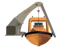MOB and life-boat davit for ships (electro-hydraulic ) NRDS 3500 H Noreq