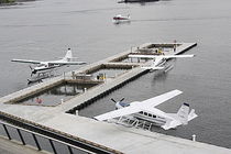 modular floating seaplane drive-on dock VHFC International Marine Floatation Systems Inc.