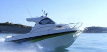 motor-boat : in-board day-cruiser (with enclosed cockpit) Sea Hawk Squadron 17.6 TRMC Boats