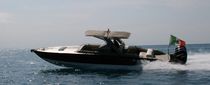 motor-boat : outboard center console boat (triple engine, cabin, T-Top) BLADE ONE K Alcatraz Marine