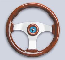 motor-boat wooden steering wheel V.F35  Mavi Mare