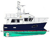 motor-boat : flybridge trawler (hybrid diesel / electric) TB32 Coaster TideBreaker