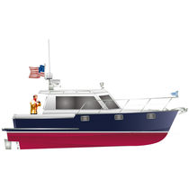 motor-boat : in-board cabin-cruiser (downeast, hard-top) IP310 Island Pilot