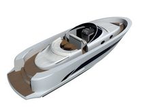 motor-boat : in-board center console boat (yacht tender, sundeck) WAKE TENDER Wayachts