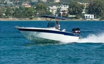 motor-boat : outboard center console boat (T-Top) 21 PREDATOR  Bluefin Boats