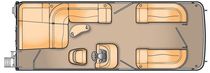 motor-boat : pontoon boat I/O (tri-tube, in-board, stern-drive, 14 person max.) 25 SL I/O Bennington Marine European Distributor