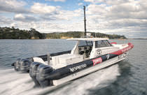 offshore power-boat : rigid inflatable boat (outboard, catamaran) CATALYST45 Salthouse Boatbuilders