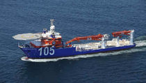 offshore support vessel : crane vessel (shipyard) L.V.North Ocean 105 Metalships & Docks, S.A.