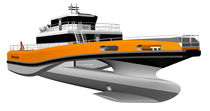 offshore windfarm service boat : crew and logistics transport boat WindServer Fjellstrand AS