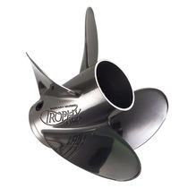 outboard and sterndrive propeller for boats (4 blades, stainless steel) TROHPY PLUS Mercury Outboards