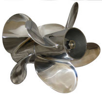 outboard and sterndrive twin counter-rotating propeller for boats FOUR BY 4 F SERIES Signature Propellers