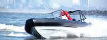 patrol-boat : rigid inflatable boat (outboard, twin engine, center console) 10.2M Euro Offshore - Blue Spirit