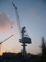 port crane: level luffing crane (rail mounted) RBC 20 - 1 CIMOLAI TECHNOLOGY SPA