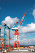 port crane: luffing jib crane  Mitsui Engineering & Shipbuilding
