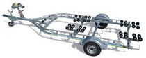 power-boat trailer 0,5 -> 2T single axle R2B55H / R2B61 Mersea Commercial and Leisure Trailers  