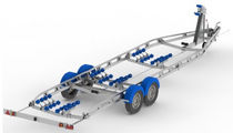 power-boat trailer > 2T double axle (with rollers) D7.5 7.5 -> 8.5M Mersea Commercial and Leisure Trailers  