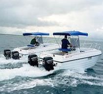power catamaran : outboard center console boat (twin engine) 1800 DUAL POD  Noosa Cat Australia Pty