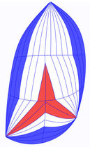 racing-cruising sail : asymmetric spinnaker STANDARD ROLLY TASKER SAILS