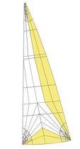 racing sail : mainsail (tri-radial)  ROLLY TASKER SAILS