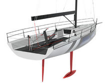 racing sailboat (open transom, bow-sprit) HH 42 Hakes Marine