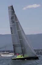 racing sailboat (open transom, bow-sprit) F10 Chantier Naval Ren&eacute; Luthi & Fils