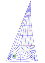 racing sail : headsail NO.1  Lidgard Sailmakers