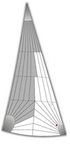 racing sail : headsail (tri-radial)  Scott Sails