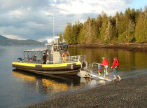 rigid inflatable boat (utility, outboard, triple engine, with enclosed cockpit) EXTREME 38 X 13 Northwind