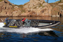 rigid inflatable boat (utility, outboard, twin engine, center console) HIGH PERFORMANCE 11M Tornado Boats