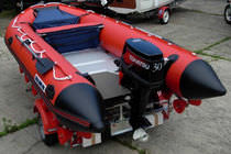 rigid inflatable boat (outboard) HSD 420 ROUGE Central Marine Paris
