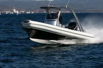 rigid inflatable boat (outboard, stepped hull, carbon, center console, roll-bar, teak deck) U.69 UFO