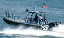 rigid inflatable boat (outboard, twin engine, center console, roll-bar, T-Top) SEA FORCE 730 LE Willard Marine