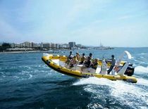 rigid inflatable boat (passenger boat, outboard, twin engine, center console) PB 800 Astec