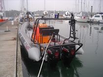rigid inflatable boat (utility, outboard, twin engine, center console) 7.30 HB Ufast