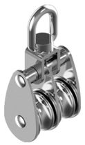sailboat double block with swivel (max. rope &oslash; : 14 mm) M 8390 Wasi Maritim
