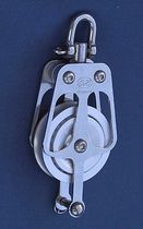 sailboat single block with swivel / becket (max. rope &oslash; : 14 - 33 mm) BL = 600 -> 18000 KG OH MARINE EQUIPMENT