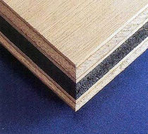 sandwich panel : plywood / rubber (soundproofing)  World Panel