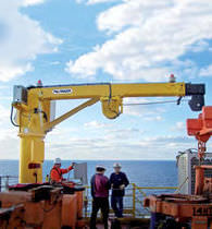 ship deck crane : telescopic crane PTM 200 Palfinger